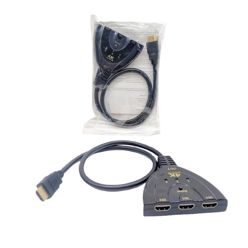 SWITCH HDMI SANURPRO 3 PORT KABEL