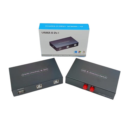 SWITCH PRINTER USB  MANUAL SANURPRO 2 PORT