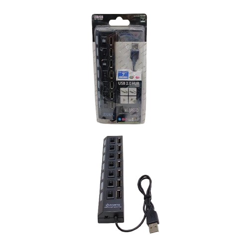 USB HUB 2.0 7 PORT 7 SWITCH