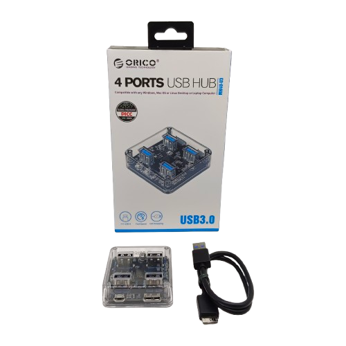 USB HUB 3.0 4 PORT ORICO MH4U-U3 TRANSPARAN